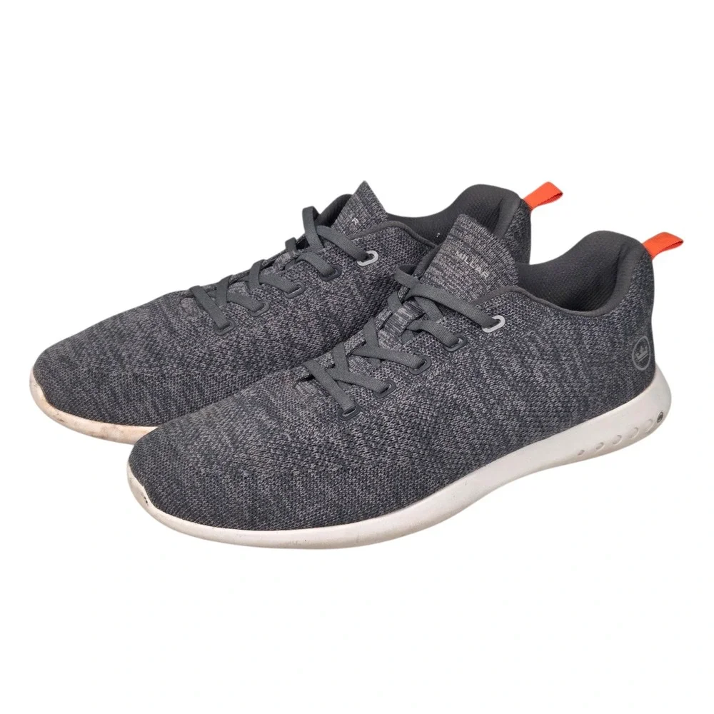 Peter Millar Apollo Knit Sneaker Mens 12 Gray Lace Up Low Top Walking Shoes‎